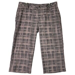Under Armour golf pants‎ women 12 performance stretch plaid modern fit golfwear